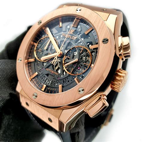 hublot rose gold skeleton|Hublot Classic Fusion Collection .